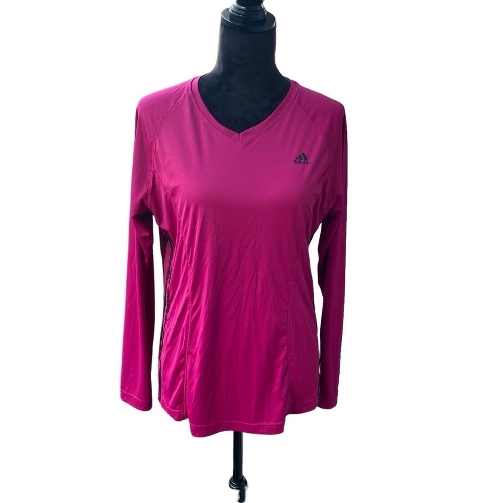 Adidas ladies activewear X-Large. Pull over long sleeve wine purple in color GUC - Picture 2 of 11